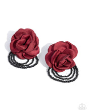 Load image into Gallery viewer, Paparazzi Dramatic Dame - Red Earrings
