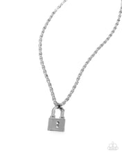 Load image into Gallery viewer, Paparazzi Locked Lesson - Silver Necklace
