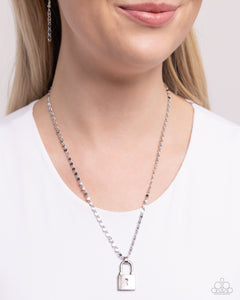 Paparazzi Locked Lesson - Silver Necklace