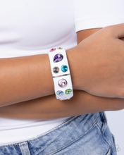 Load image into Gallery viewer, Paparazzi Planned Polka Dots - White Bracelet
