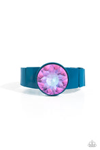 Load image into Gallery viewer, Paparazzi Exaggerated Ego - Blue Bracelet (September 2023 Life Of The Party)
