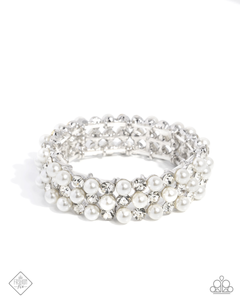 Paparazzi Cosmetic Character - White Bracelet (2025 February Fashion Fix)