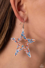 Load image into Gallery viewer, Paparazzi Rockstar Energy - White Earrings
