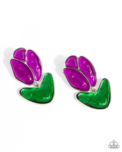 Load image into Gallery viewer, Paparazzi Tulip Triumph - Purple Earrings
