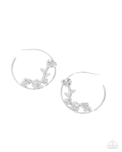 Load image into Gallery viewer, Paparazzi Blooming Benefit - Silver Earrings
