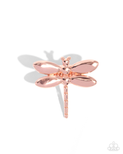 Load image into Gallery viewer, Paparazzi Durable Dragonfly - Copper Ring
