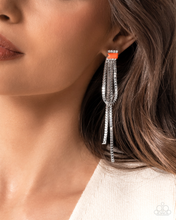 Load image into Gallery viewer, Paparazzi Classy Curves - Orange Earrings
