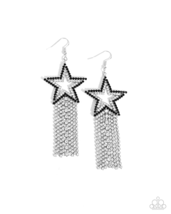 Paparazzi Sunset Superstar - Black Earrings