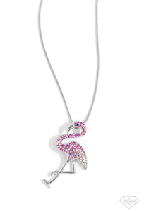 Paparazzi Flamingo Finesse - Pink Necklace - (Empire Diamond Exclusive)