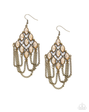 Load image into Gallery viewer, Paparazzi Trenchant Transformation - Brass Earrings
