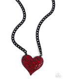 Paparazzi Affectionate Action - Red Necklace