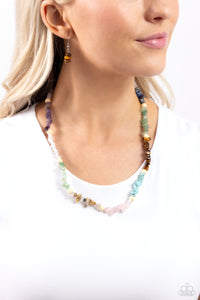 Paparazzi Soothing Stones - Multi Necklace & Paparazzi  Chiseled Cameo - Multi Bracelet Set