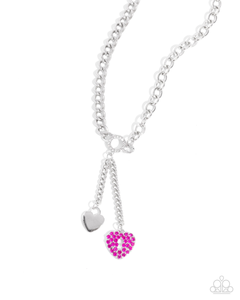 Paparazzi Momentary Bliss - Pink Necklace & Paparazzi Momentary Balance - Pink Bracelet Set