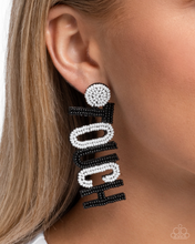 Load image into Gallery viewer, Paparazzi Touchdown Texture - Black Earrings
