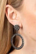 Load image into Gallery viewer, Paparazzi GLOW You Away - Black Earrings
