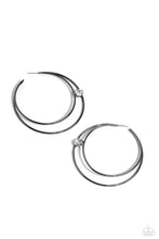 Load image into Gallery viewer, Paparazzi Theater HOOP - Black Earrings
