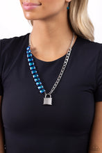 Load image into Gallery viewer, Paparazzi LOCK and Roll - Blue Necklace
