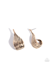 Load image into Gallery viewer, Paparazzi Curly Comfort - Gold Earrings
