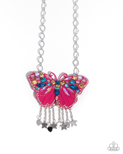Paparazzi Mayoral Monarch - Pink Necklace