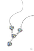 Load image into Gallery viewer, Paparazzi Stuck On You - Silver Necklace (Iridescent)
