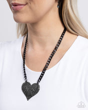 Load image into Gallery viewer, Paparazzi Affectionate Action - Black Necklace
