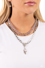 Load image into Gallery viewer, Paparazzi Turn Back the LOCK - Silver Necklace
