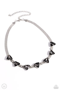 Paparazzi Strands of Sass - Silver Necklace (Choker)