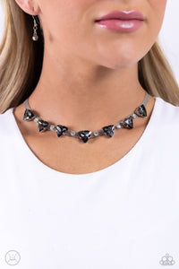 Paparazzi Strands of Sass - Silver Necklace (Choker)