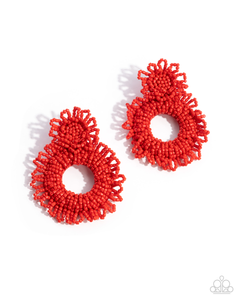 Paparazzi Explosive Energy - Red Earrings