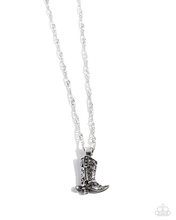 Load image into Gallery viewer, Paparazzi Collectable Cowboy - Silver Necklace
