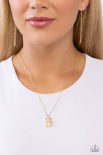 Load image into Gallery viewer, Paparazzi Leave Your Initials - Gold - B Necklace
