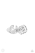 Load image into Gallery viewer, Paparazzi Metro Mashup - Silver Earrings (Ear Cuff)
