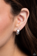Load image into Gallery viewer, Paparazzi Hinged Halftime - Silver Earrings
