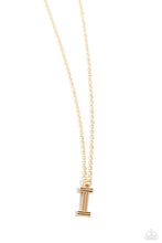 Load image into Gallery viewer, Paparazzi Leave Your Initials - Gold - H Necklace
