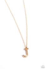 Load image into Gallery viewer, Paparazzi Leave Your Initials - Gold - J Necklace
