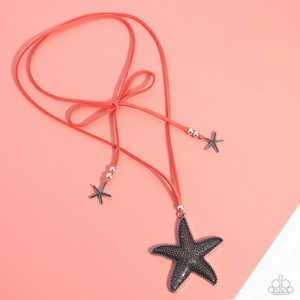 Paparazzi Starfish Sentiment - Orange Necklace (Choker)