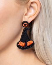 Load image into Gallery viewer, Paparazzi Witch Hunt - Black Earrings
