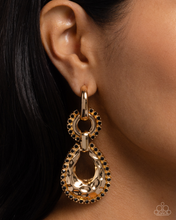 Load image into Gallery viewer, Paparazzi Hammered Highway - Black Earrings
