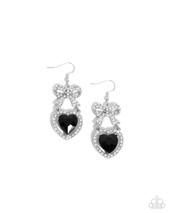 Paparazzi Adorable Allure - Black Earrings