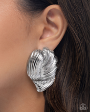 Load image into Gallery viewer, Paparazzi Carnivale Confidence - Silver Earrings
