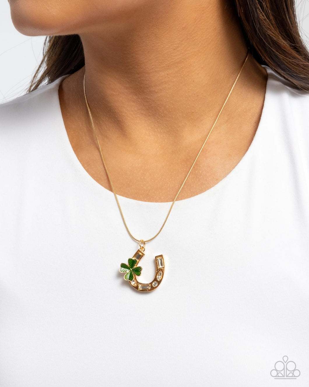 Paparazzi Lucky for Life - Gold Necklace