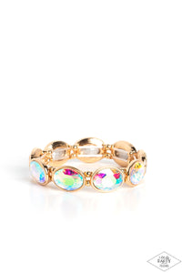Paparazzi Diva In Disguise - Gold Bracelet (Pink Diamond Exclusive)