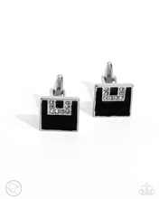 Load image into Gallery viewer, Paparazzi Classy Cuff Links - Black (Cuff Links)
