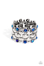 Load image into Gallery viewer, Paparazzi Hammered Headliner - Blue Bracelet
