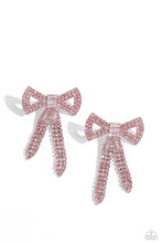 Load image into Gallery viewer, Paparazzi Just BOW With It - Pink Earrings
