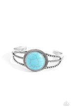 Load image into Gallery viewer, Paparazzi Sandstone Sojourn - Blue Bracelet
