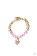 Load image into Gallery viewer, Paparazzi Locked and Loved - Pink Bracelet

