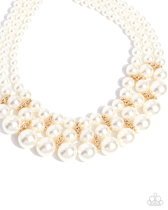 Paparazzi Glossy Gala - Gold Necklace