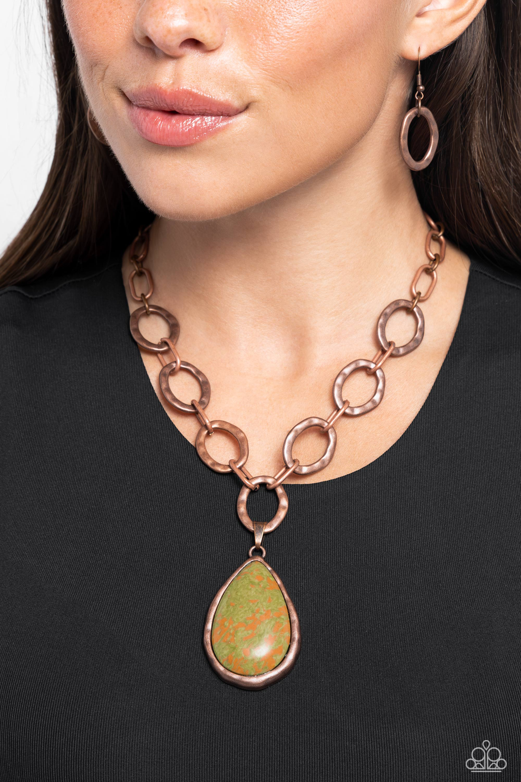 Paparazzi Tangible Tranquility - Copper Necklace