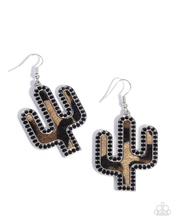 Load image into Gallery viewer, Paparazzi Western Worth - Black Earrings
